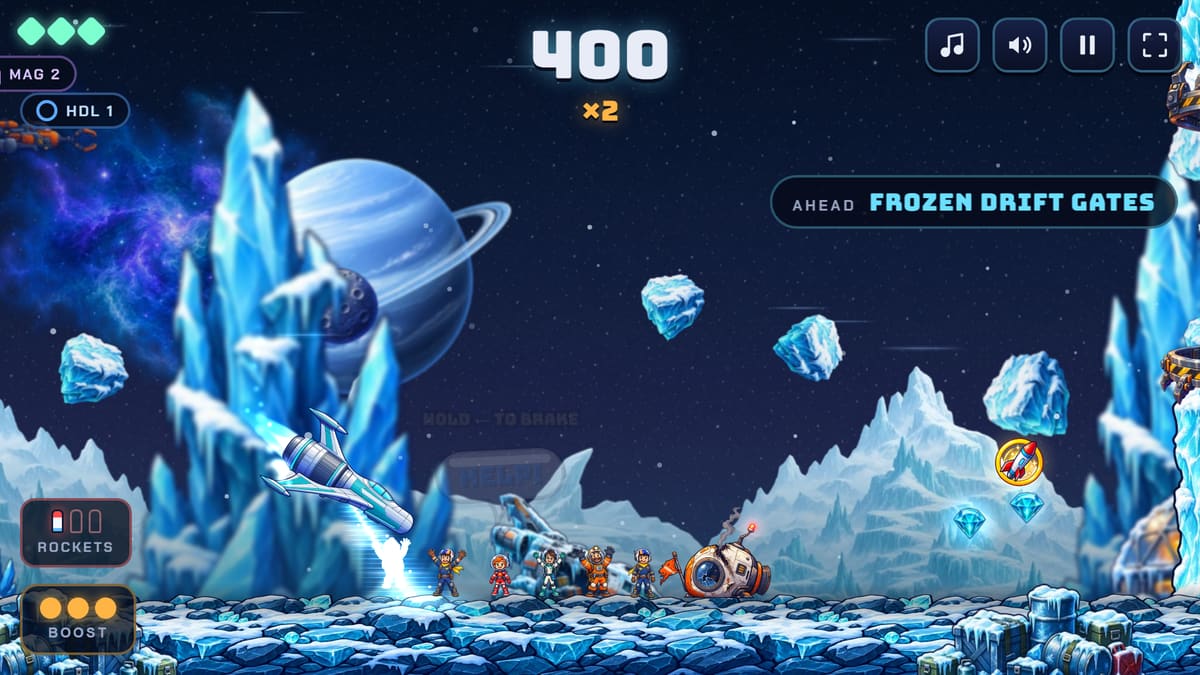 Gestrandete Kolonisten werden in einer Eiswelt an Bord gebeamt